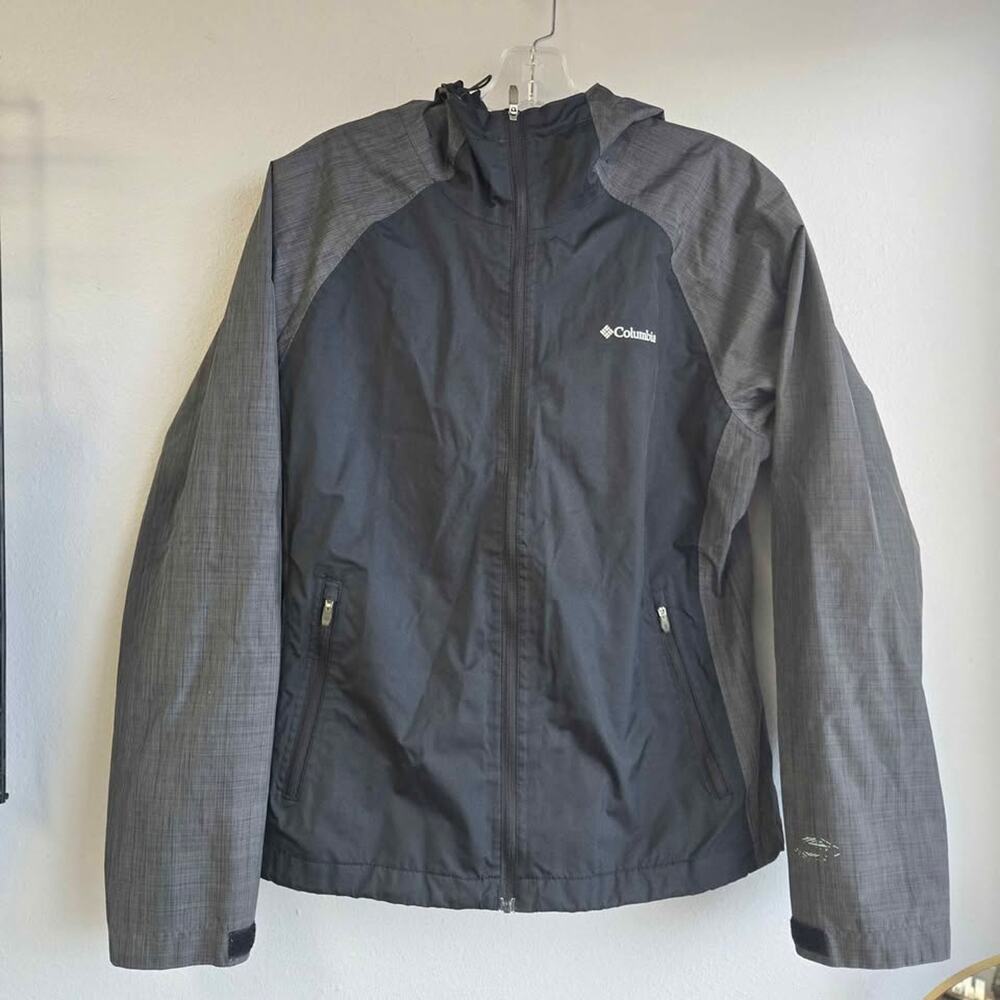Columbia Women’s Omni-Heat‎ Hybrid Softshell Jacket Black Grey Heather M - Picture 2 of 7